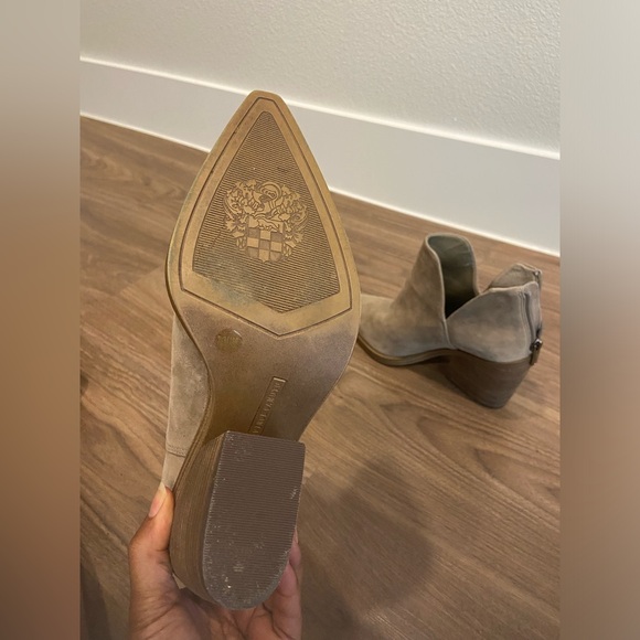 Vince Camuto Women’s Tan Suede Ankle Boots - Picture 4 of 8